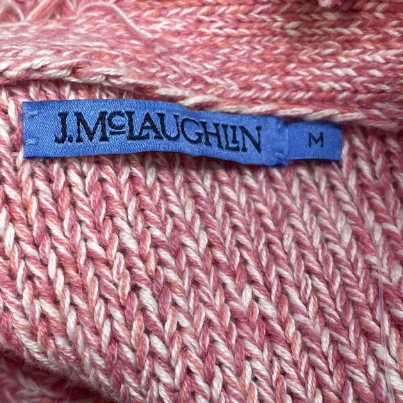 J.McLaughlin Women’s Simone Cardigan Jacket Size M Pink — Hook & Eye Closure - Picture 7 of 8